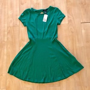 Keyhole Back Fit and Flare Dress